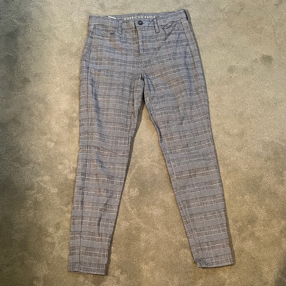 American Eagle Outfitters Women's Black and Gray Skinny Jeans